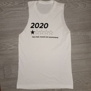 2020 very bad would not recommend 1 star funny joke cut off tank top.